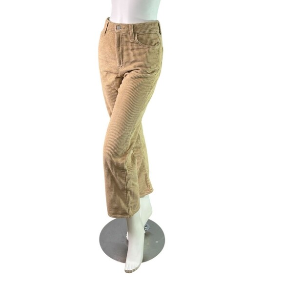 Levi's Premium Ribcage Straight Ankle Corduroy Jean Granola Wide Wale Size 26 - Picture 2 of 12